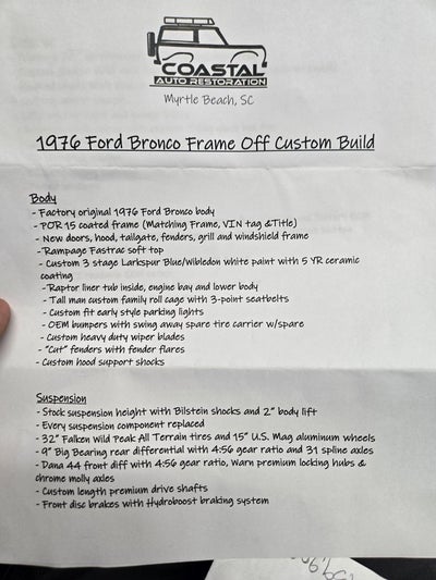 1976 Ford Bronco Ranger