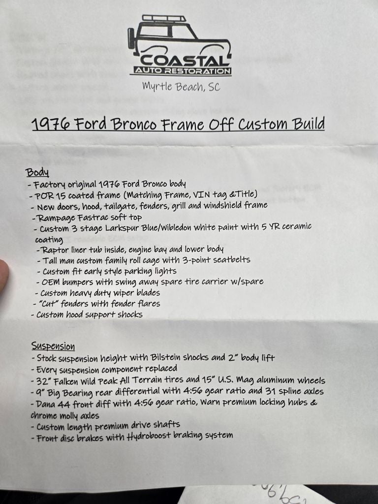 1976 Ford Bronco Ranger