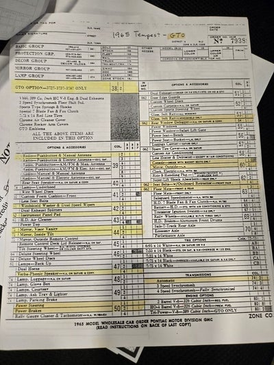 1965 Pontiac GTO Base