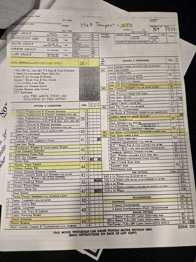 1965 Pontiac GTO Base