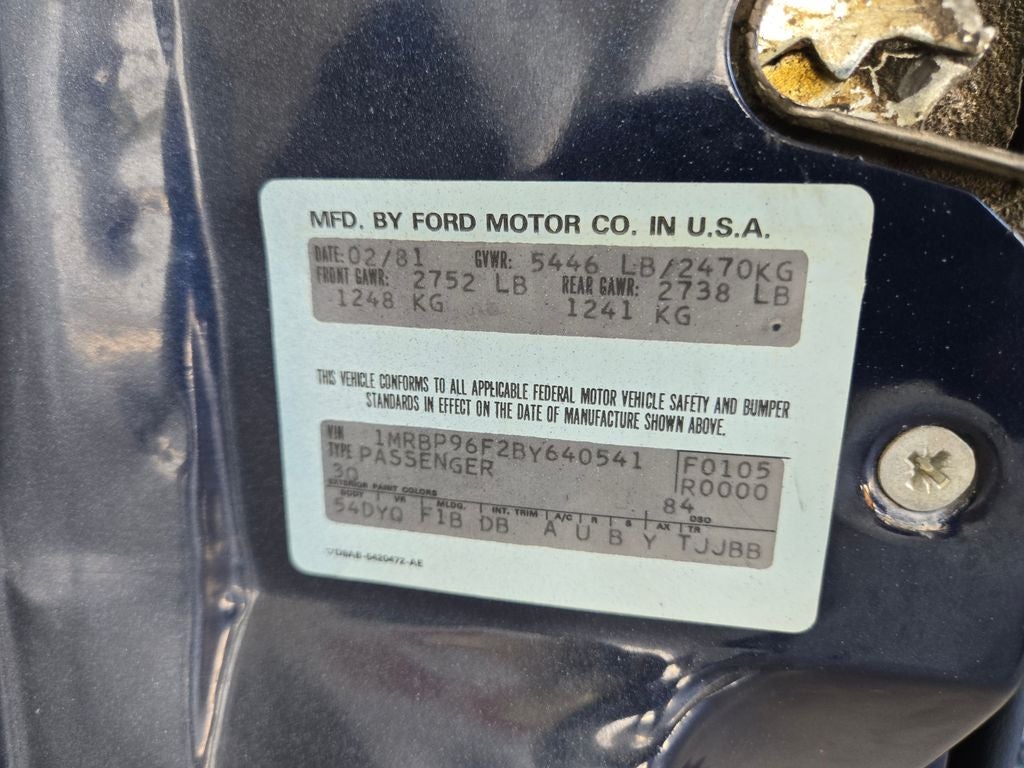 1981 Lincoln Mark VI Base