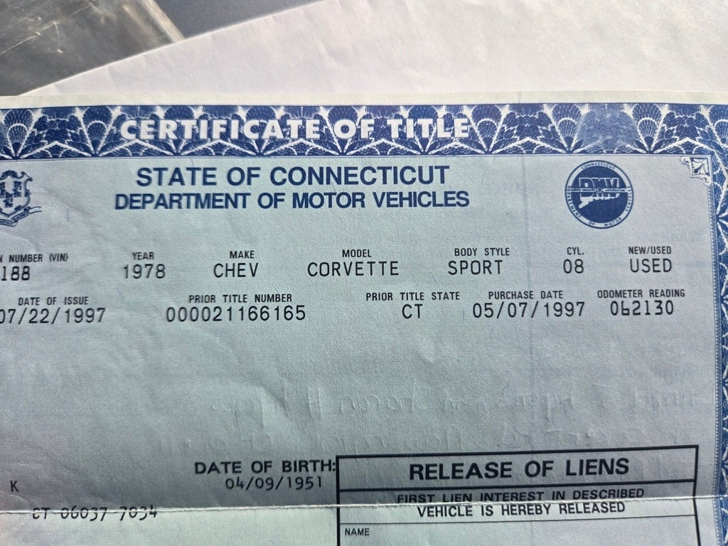 1978 Chevrolet Corvette Anniversary Edition