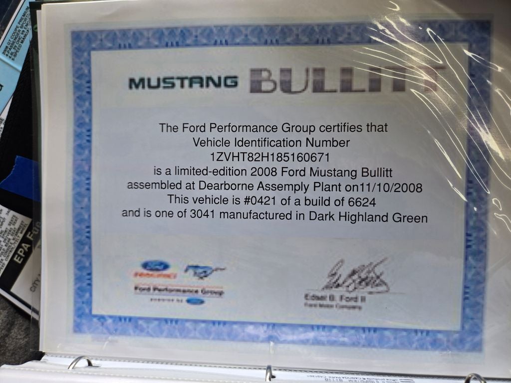 2008 Ford Mustang GT Premium Bullitt