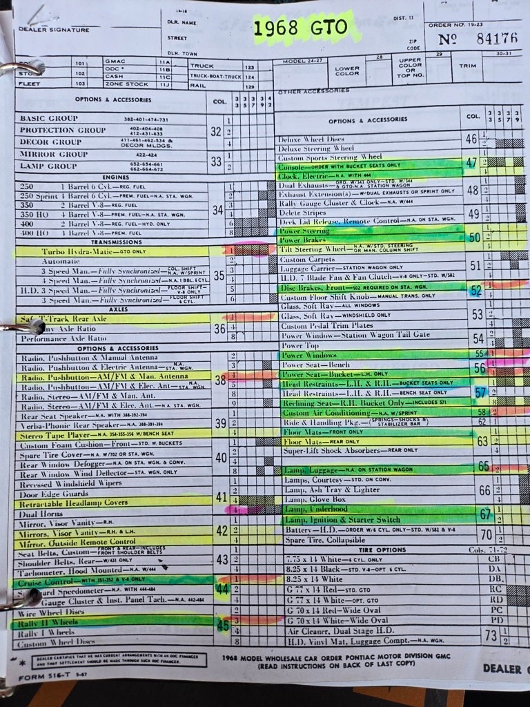 1968 Pontiac GTO Base