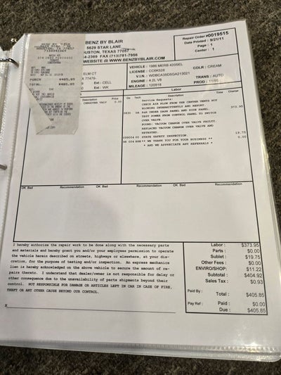 1986 Mercedes-Benz 400-Class 420